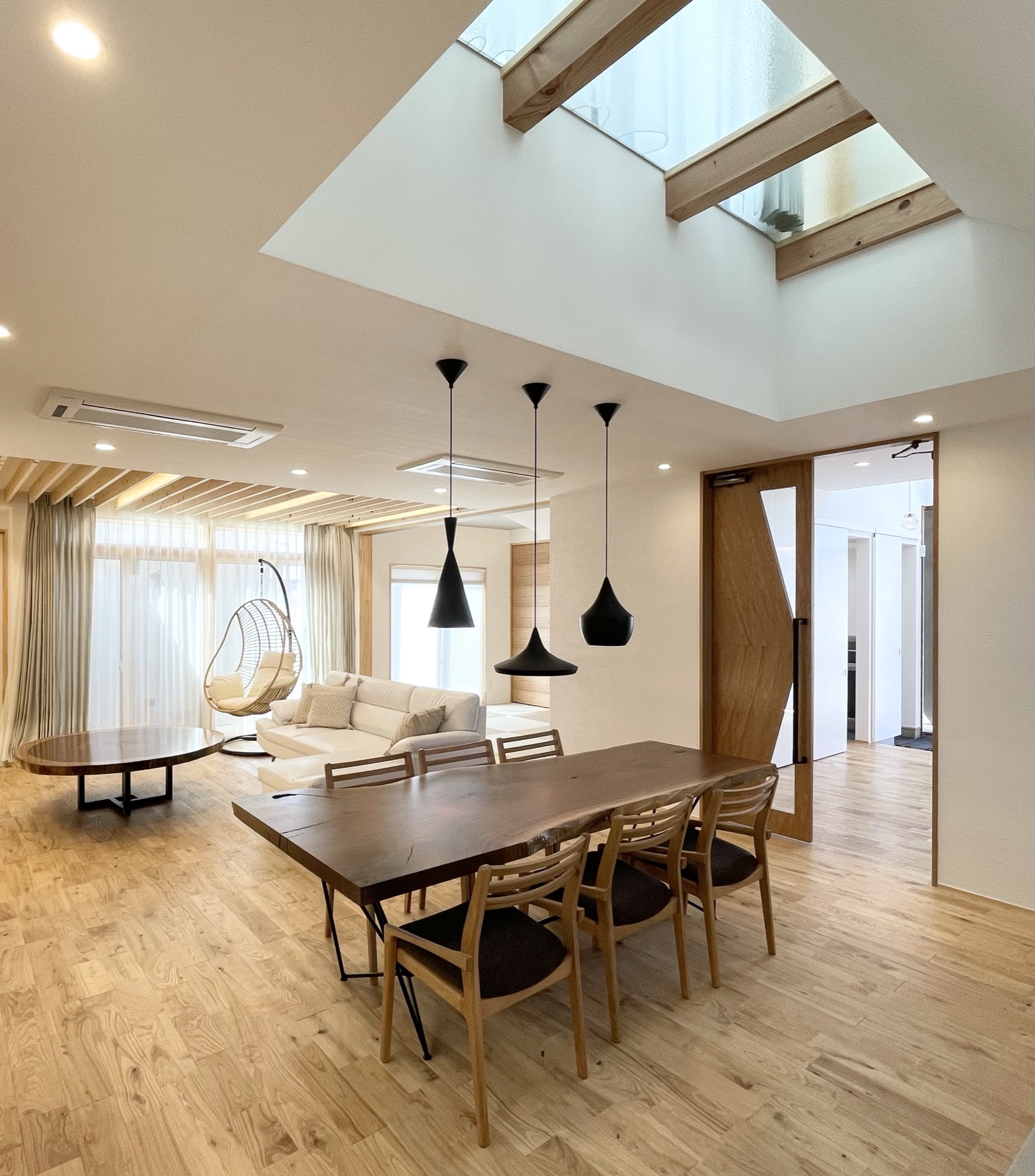 ACE FORMモデルハウスのリビング施工事例