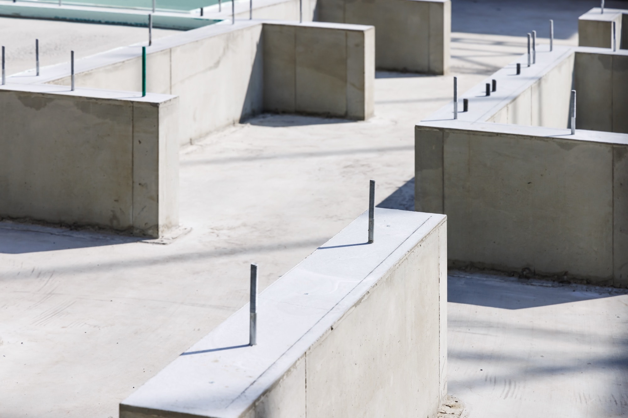 住宅の基礎工事現場